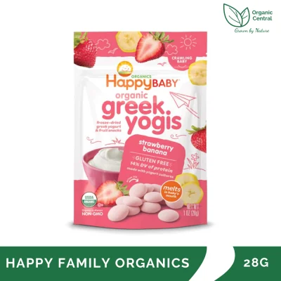 Happy Baby Organic Greek Yogis Strawberry Banana 28g