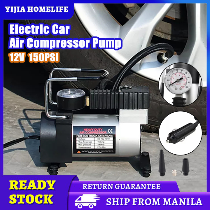 【Ready Stock】Portable Super Flow DC 12V 150PSI Air Compressor Tyre ...