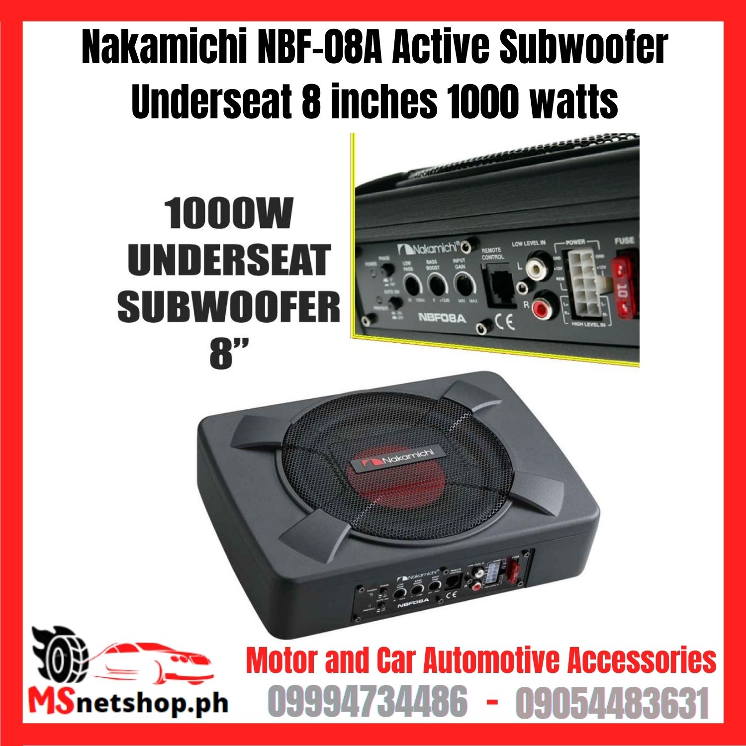 subwoofer nakamichi 8