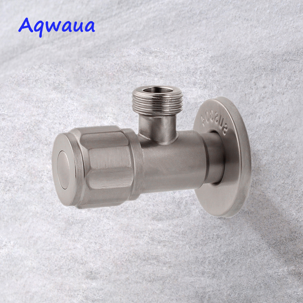Aqwaua Toilet Water Control Valve Faucet Angle Valve Stainless Steel