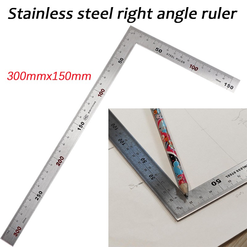 1pc Metal Steel Square Set 90 Degree Angle Metric Try Mitre Square