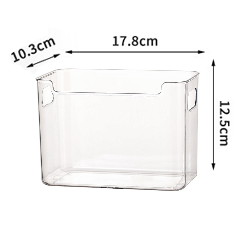 Refrigerator Side Door Storage Shelf Basket Transparent Multipurpose Fridge Organizer Side Door