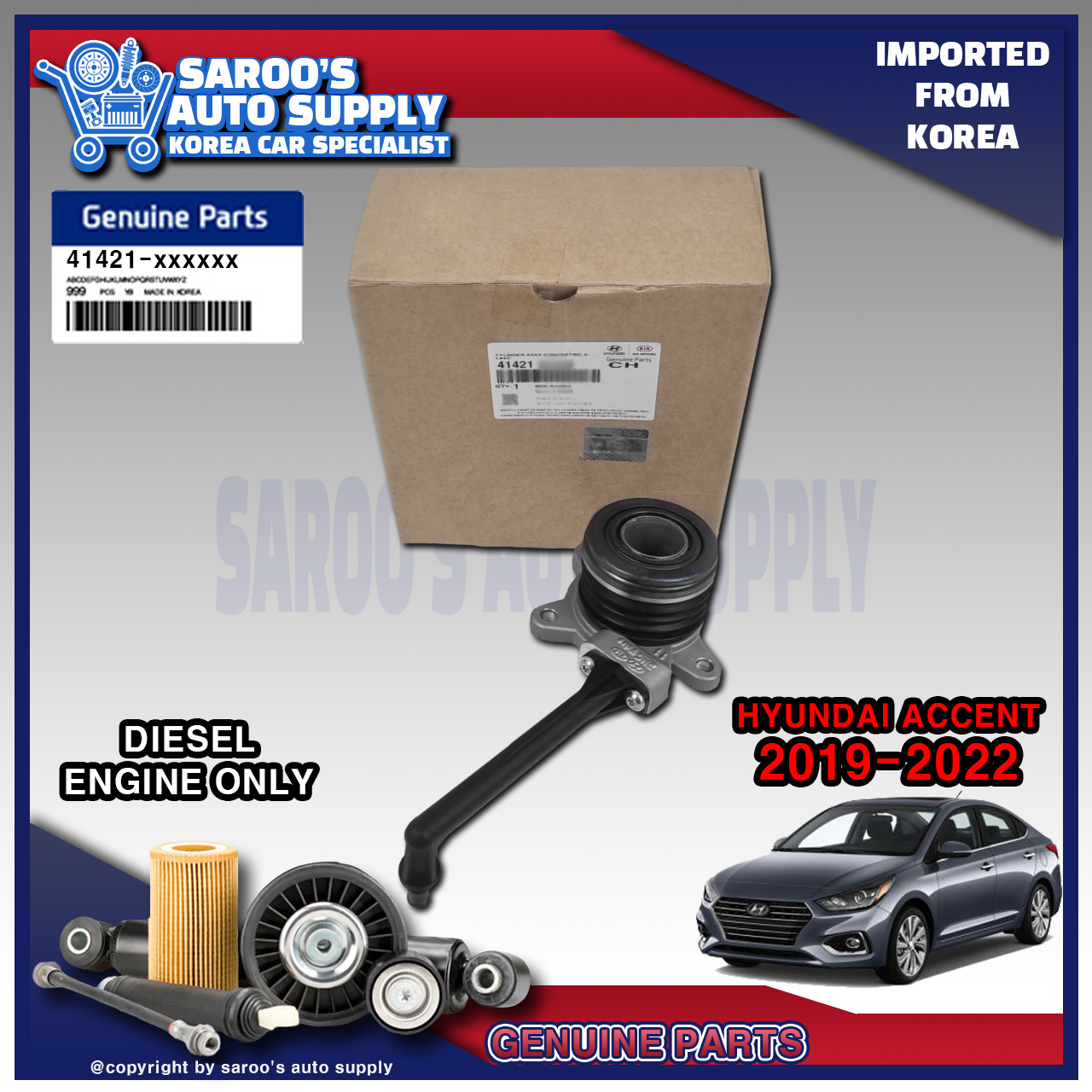 [Genuine] Clutch Concentric Slave Cylinder / Clutch Release Cylinder