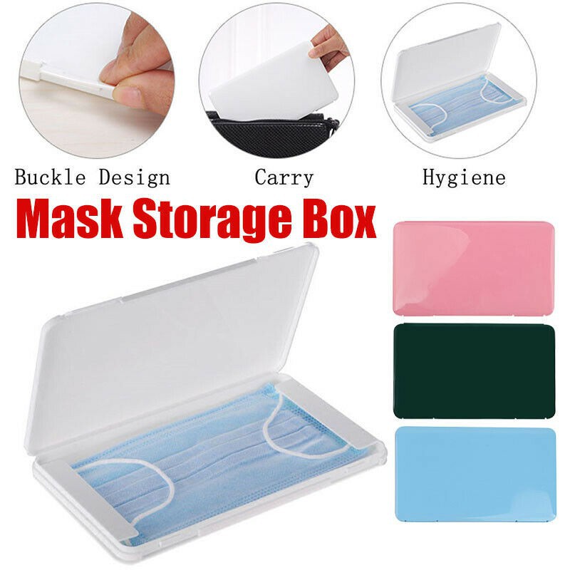 City Goods Portable Face Mask Storage Case Dustproof Carry Box Masks ...