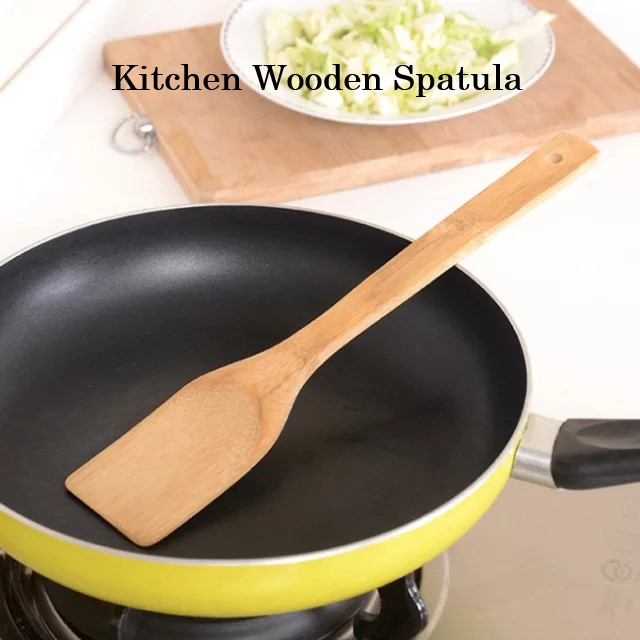 Kitchen Wooden Spatula EcoFriendly Cooking Utensil Bamboo Spatula For