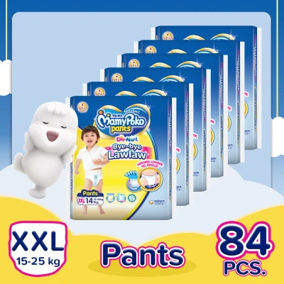 MamyPoko Instasuot XXL (15-25 kg) - 14 pcs x 6 packs (84 pcs) - Diaper Pants