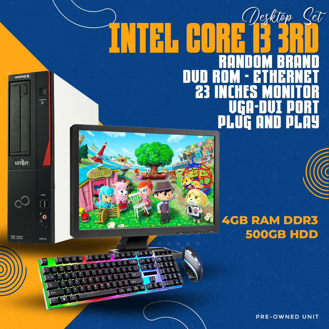 FUJITSU D551 Corei3 3240 4GB 500GB Win10 Fujitsu Esprimo E5731 E85