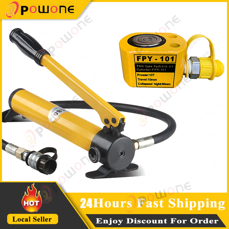 5T 10T Ultra-thin Hydraulic Jack Hydraulic Lifting Jack Stroke With CP ...