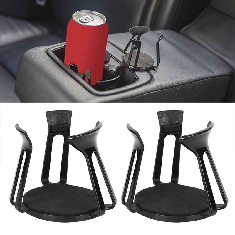 Universal Plastic 2Pcs Car Interior Water Cup Holder Paste Fixer Stopper Drink Bottle Stand Accessory