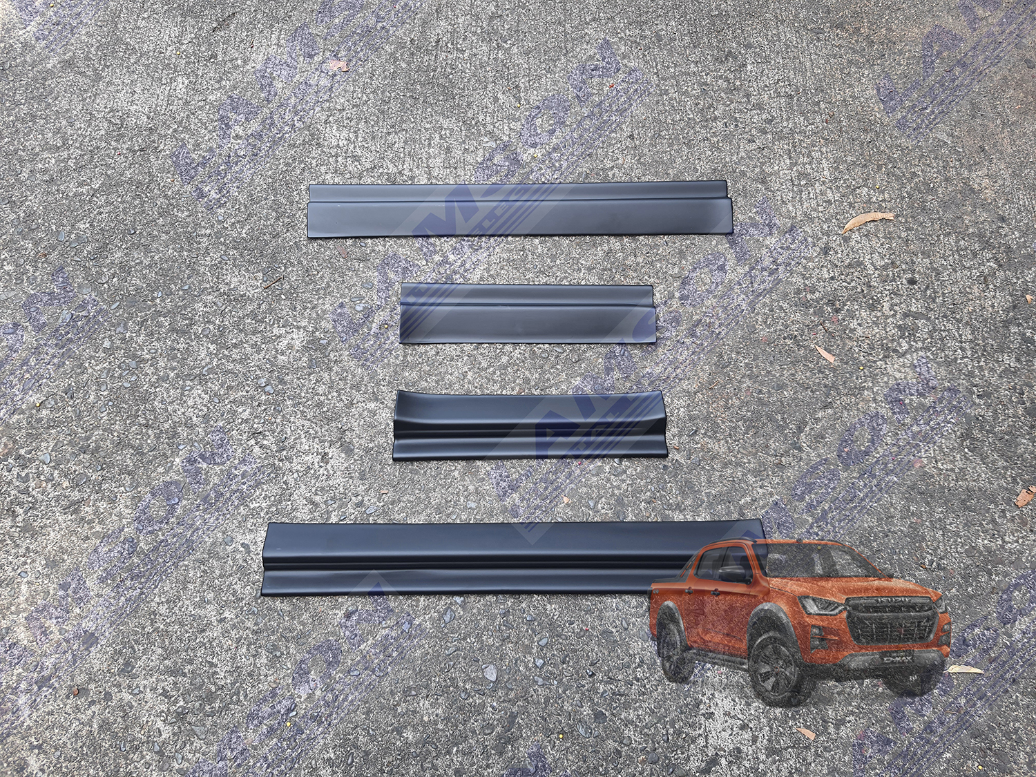 Isuzu DMax DMax 3rd Generation Side 2021 2023 Step Sill Scuff Plates