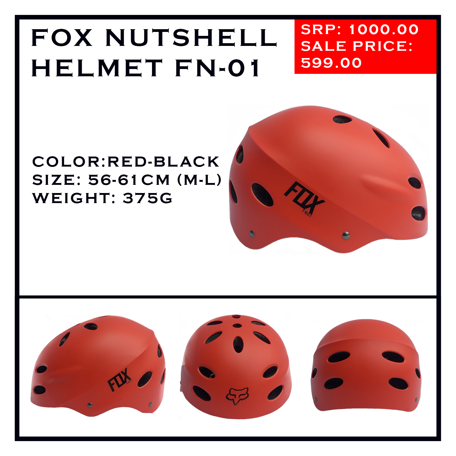 fox nutshell helmet