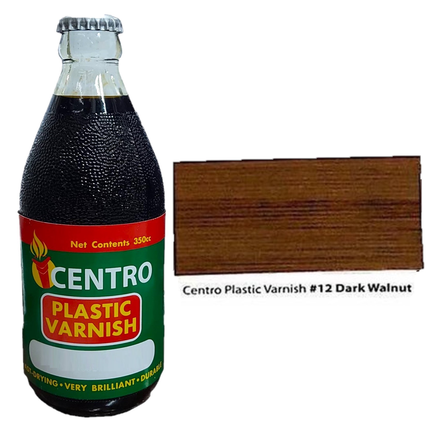 Centro Plastic Varnish for Wood (Available in Different Colors) 350cc