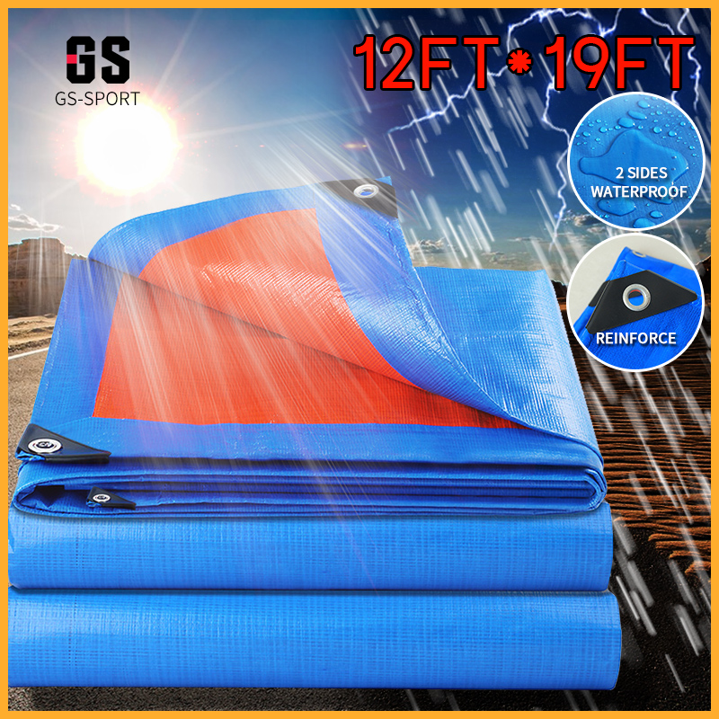 Tarpaulin Trapal Tolda Blue Orange CANVAS Sun and Rain protection TRUCK