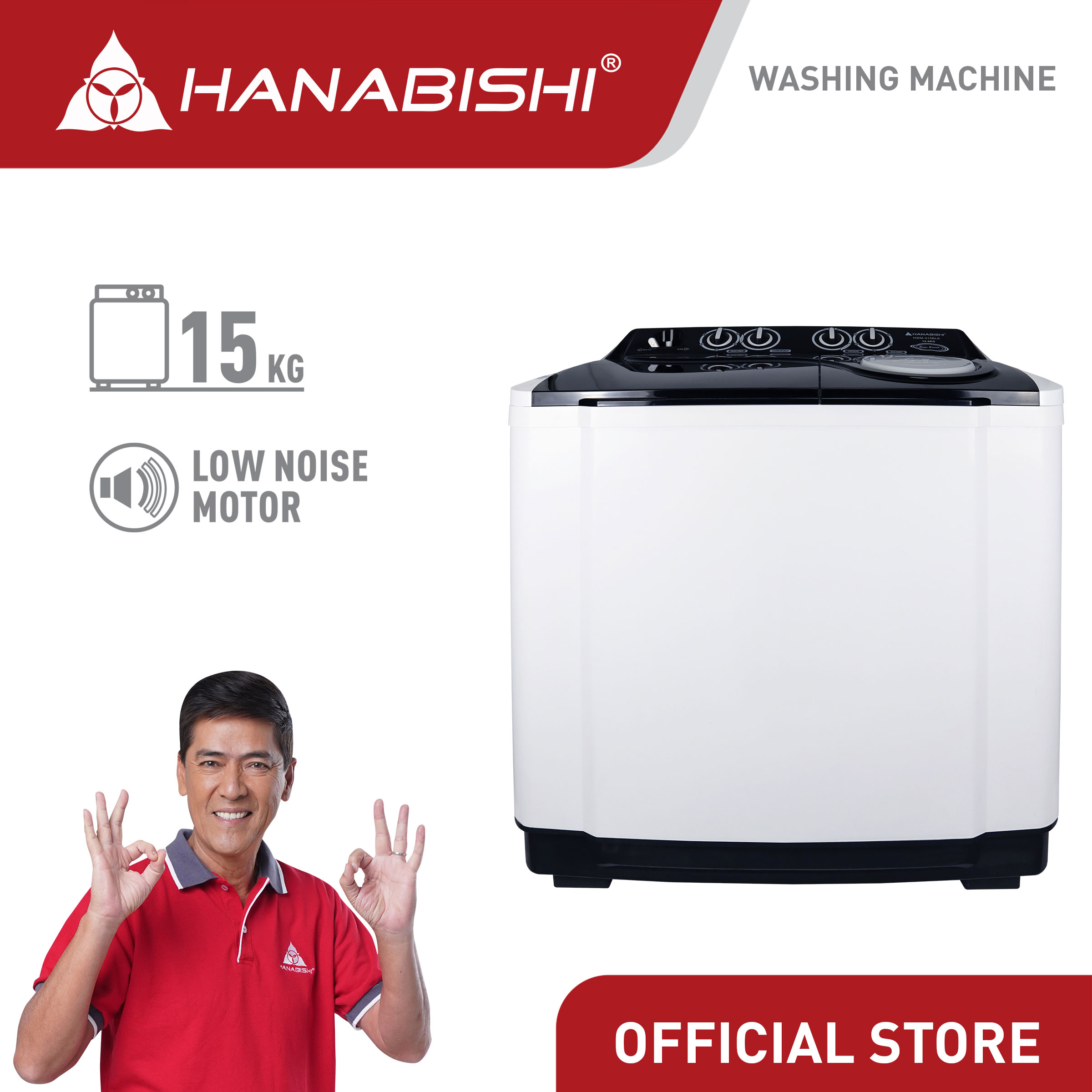 Hanabishi Washing Machine HWM415BLK | Lazada PH