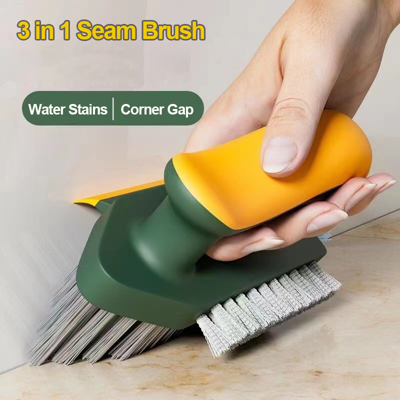 3in1 Crevice Cleaning Brush Kitchen Toilet Tile Joints Dead Angle