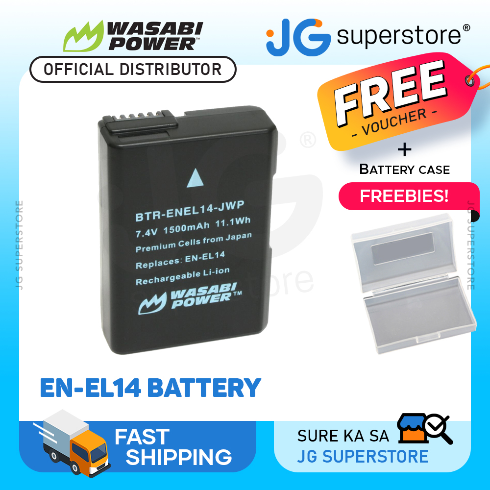 Wasabi Power Battery for Nikon EN-EL14 Compatible with Nikon