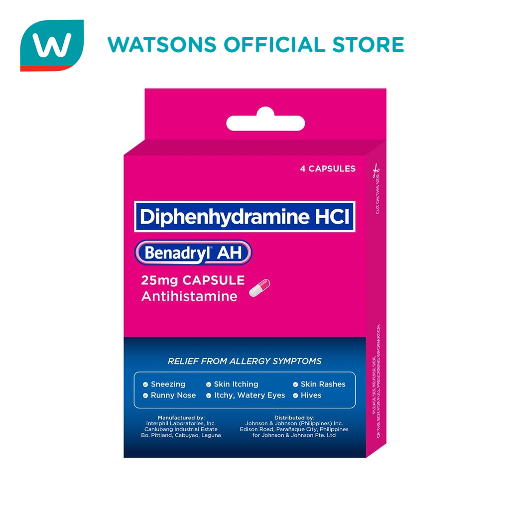 BENADRYL AntiHistamine 25mg 4s Lazada PH