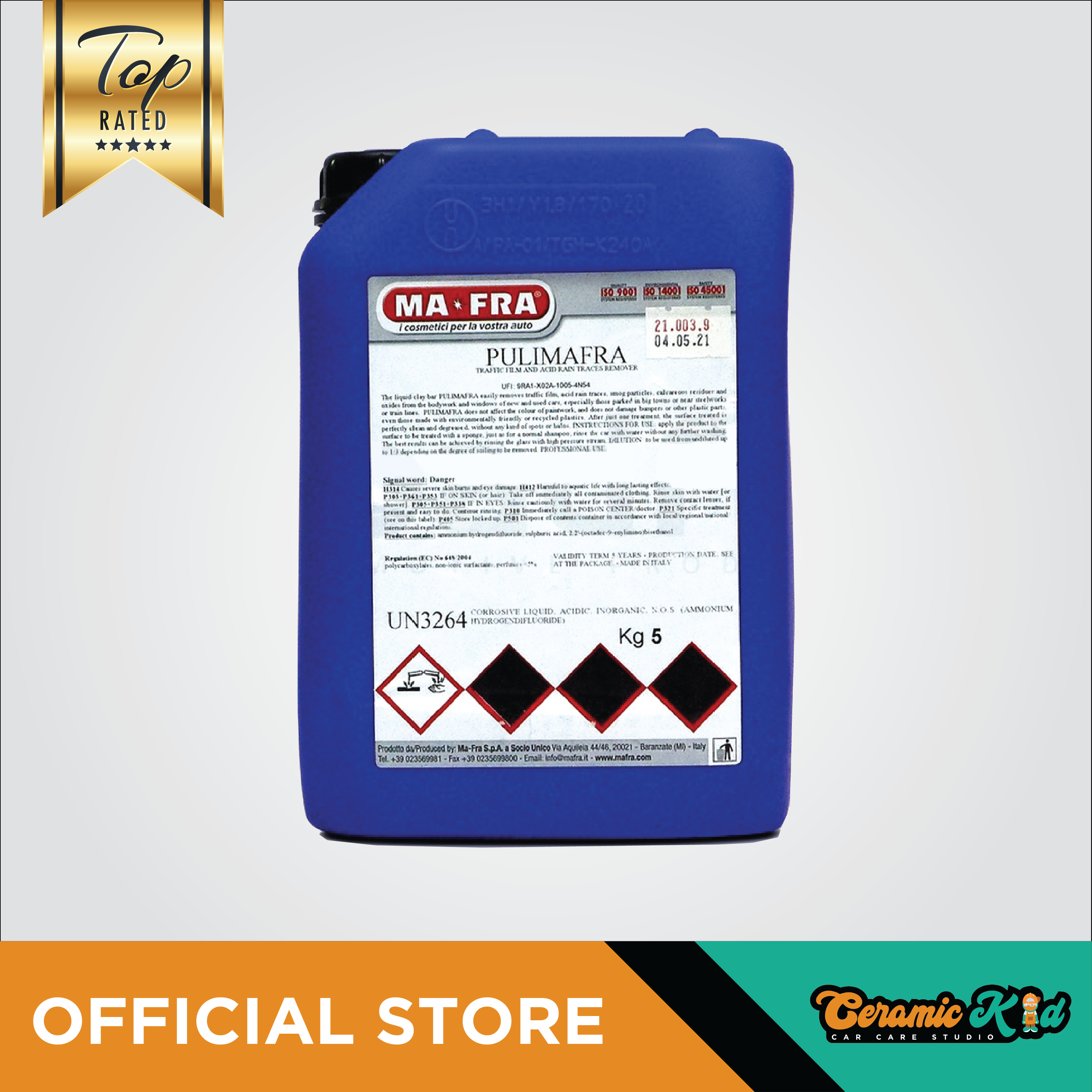 MaFra Pulimafra Acid Rain Remover 5kg Mafra PO710 Lazada PH