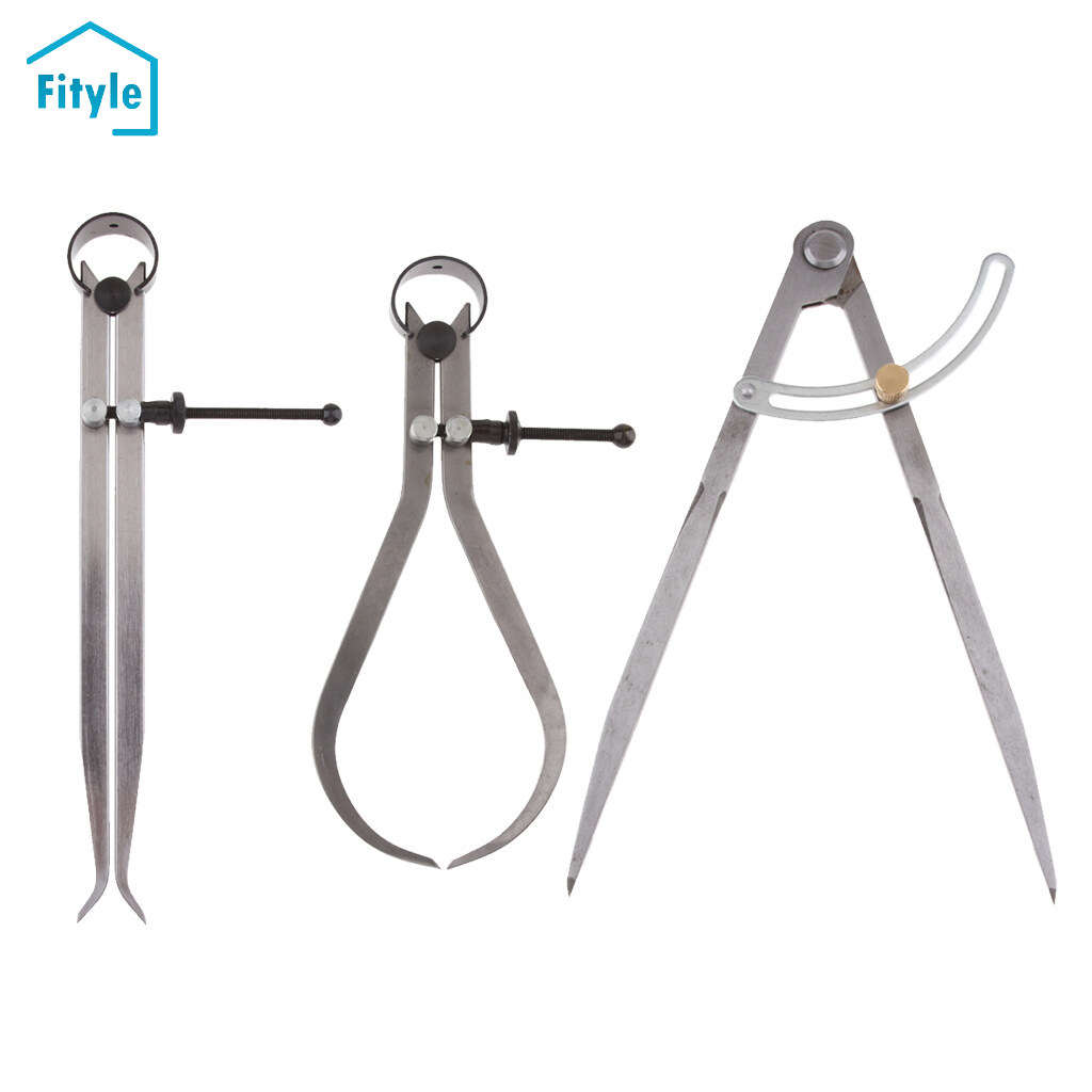 Fityle Spring Inside Caliper & Outside Caliper Divider Caliper 250mm/10