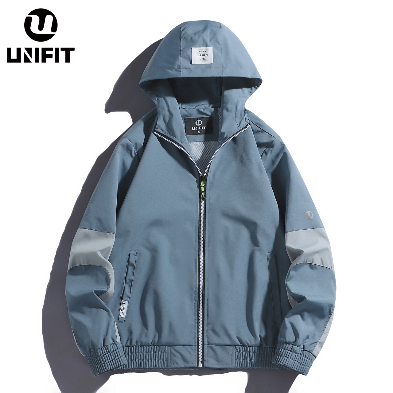 MOSO UNIFIT Windbreaker Jacket With Zipper Waterproof Hoodie Jacket