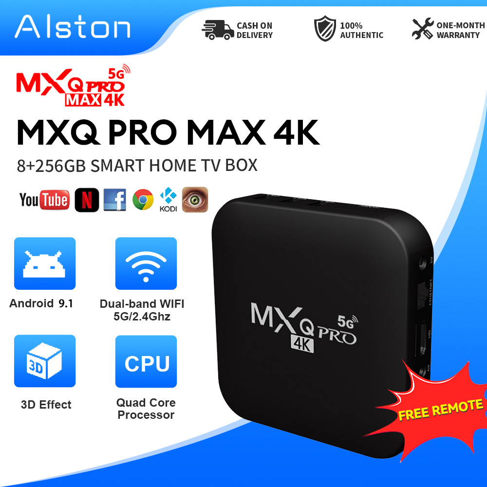 Alston MX Q PRO 4K Android Tv Box 5G 2024 Original Sale Set Quad Core Wifi  4K HD Android New Version 8+128G Android Smart Box For Tv Box With To 