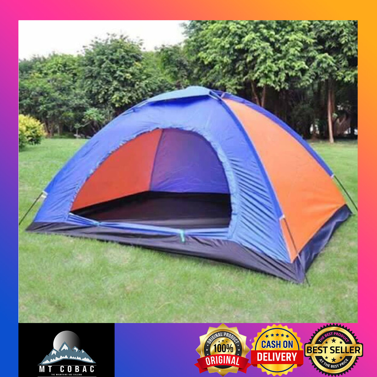DIY Camping tent Camping Backpack Tent With Bag (4 to 6 persons) Lazada PH