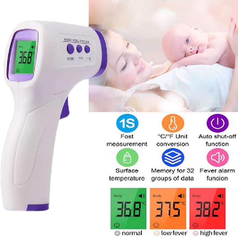 Melanthe Infrared Thermometer Human Body Digital Forehead Thermometer Lazada Ph 6736