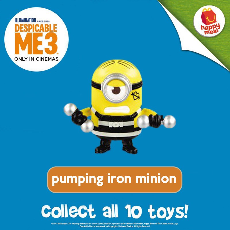 McDonald's Happy Meal Toy 2017 Despicable me 3 Minion Tracking Number 