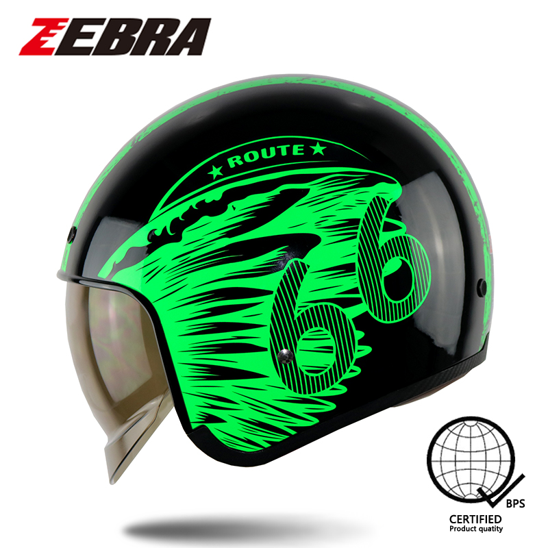 Motors Alliance Zebra 603 half face helmet men Open Face Motorcycle