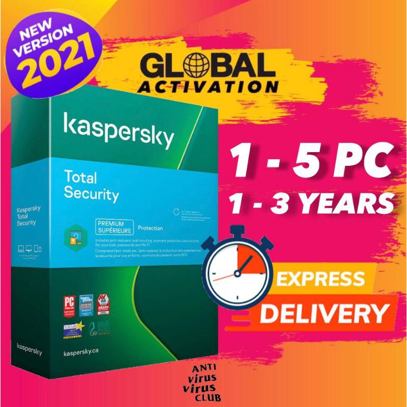 KASPERSKY TOTAL SECURITY 2021 ORIGINAL ANTIVIRUS Lazada PH