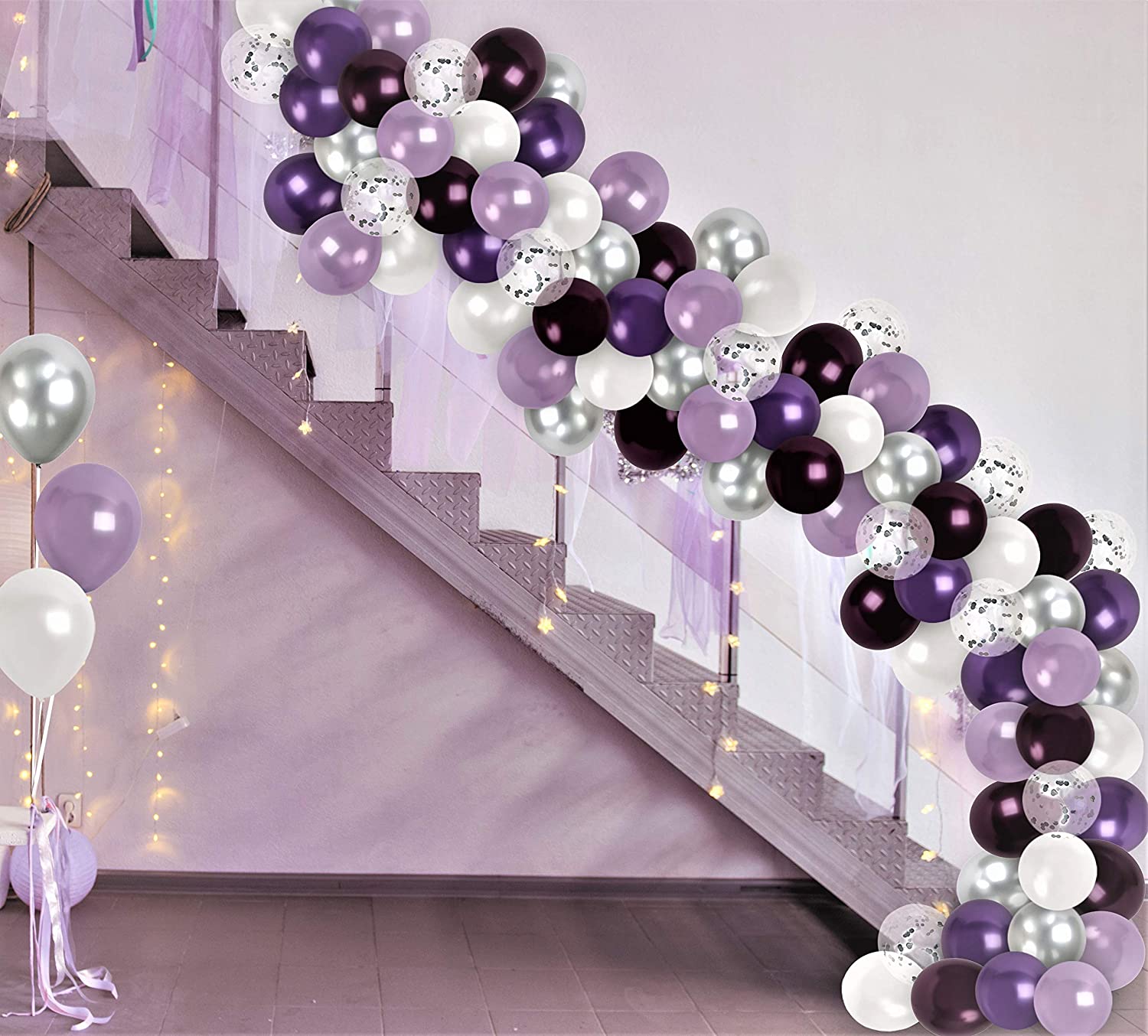 Treasures Gifted Metallic Purple Balloons - Dark Purple Balloons - Purple  Latex Balloons 12 Inch - Purple Metallic Balloons - Lilac Balloons 