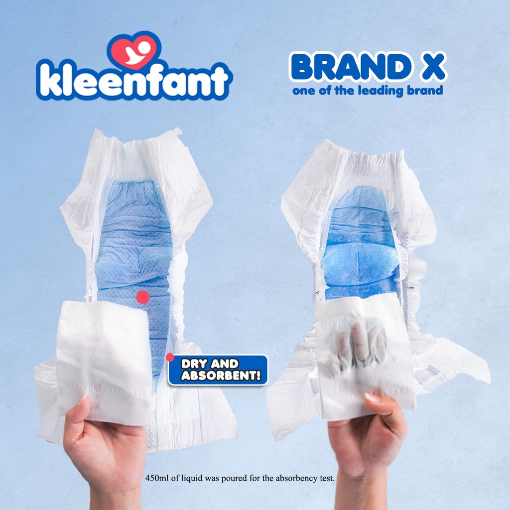 Kleenfant Diaper for Baby Taped Small Pack of 2 60 pad Baby Needs
