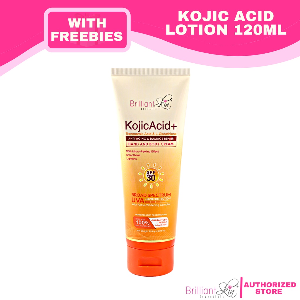 Brilliant Kojic Lotion + Tranexamic Acid & LGlutathione Hand and Body