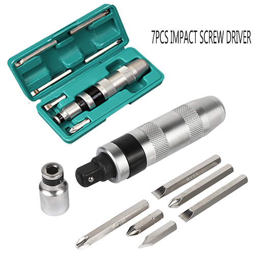 7pcs Portable Impact Screw Driver Bits Set Manual Reversible Impact Driver Screw Lazada PH