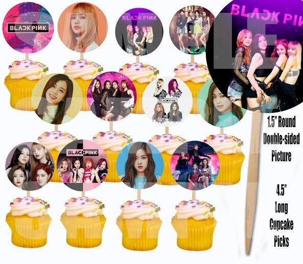 24pcs BlackPink Cupcake topper | Lazada PH