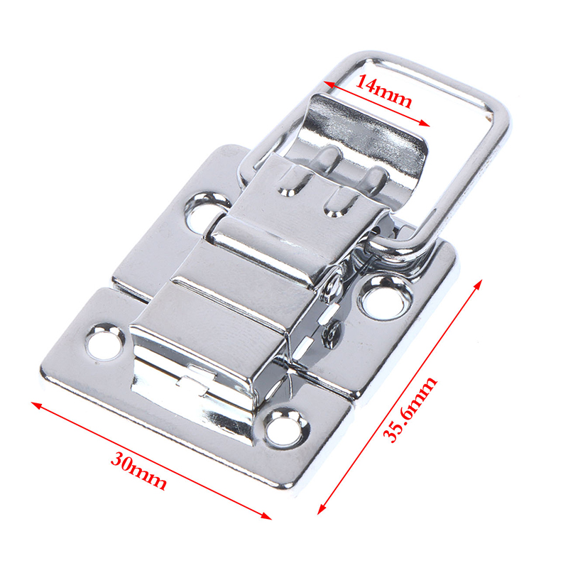Sissi 2Pcs Stainless Steel Chrome Toggle Latch For Chest Box Case Suitcase Tool Clasp