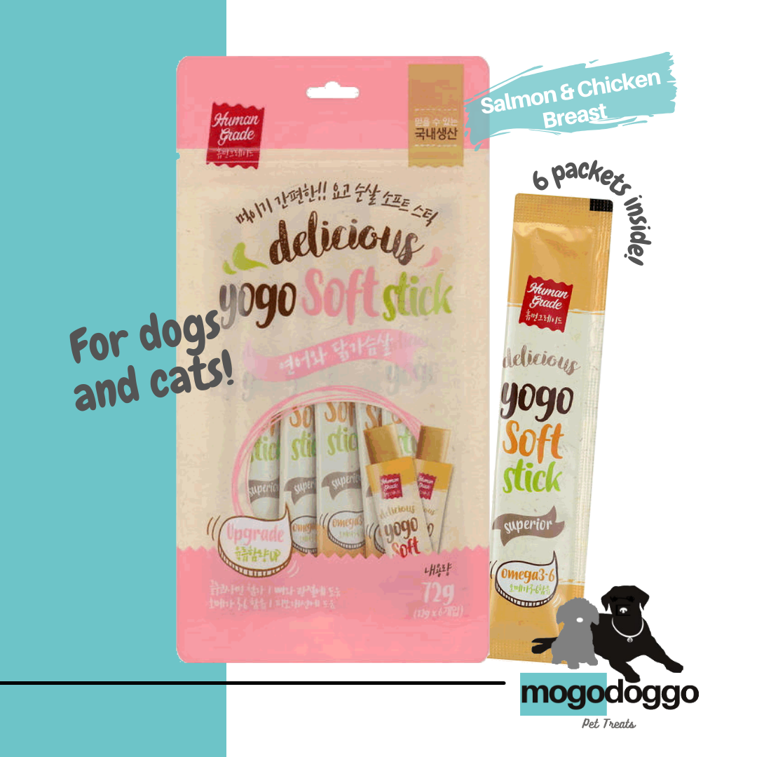 MISO Delicious Yogo Soft Stick 72g (12g x 6pcs) Salmon and Chicken