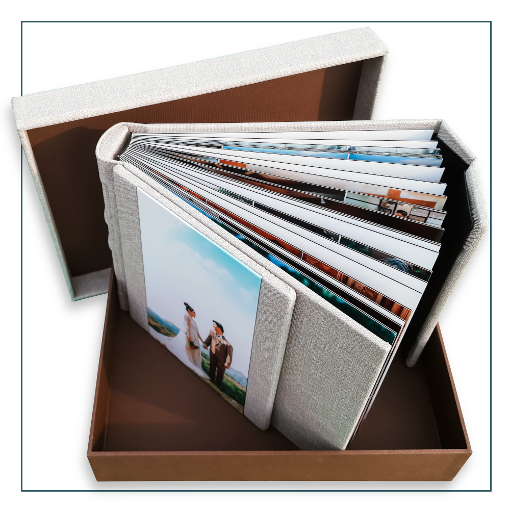 Personalized Photo Album, 8"x 10", 20 to 40Pages, Box Included by