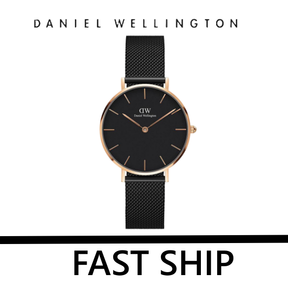 Daniel wellington black outlet mesh