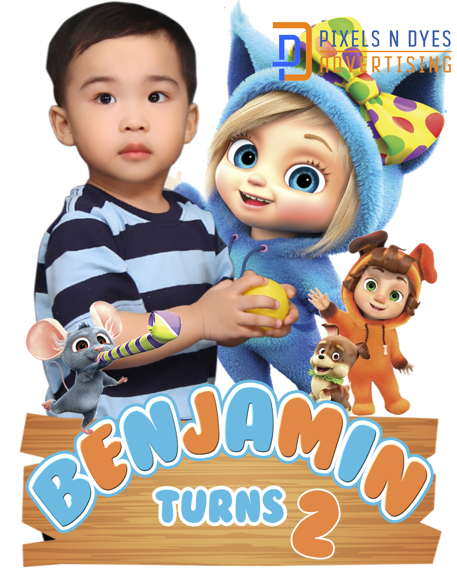 Dave and Ava Personalized Party Photo Standee 15inches 2ft 3ft Lazada PH