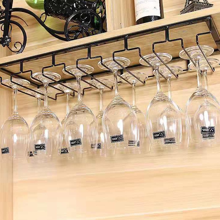 Iron WallMounted Wine Glass Goblet Storage Rack Organizer3Jb Lazada PH