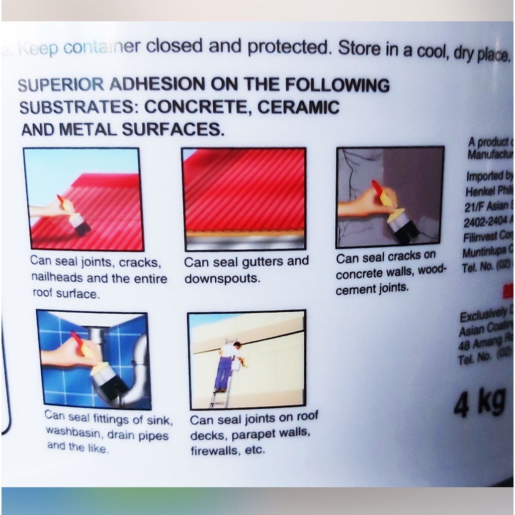 Sista D100 Plus Acrylic Waterproofer & Sealer Gallon Size 4Kg / 4Liter