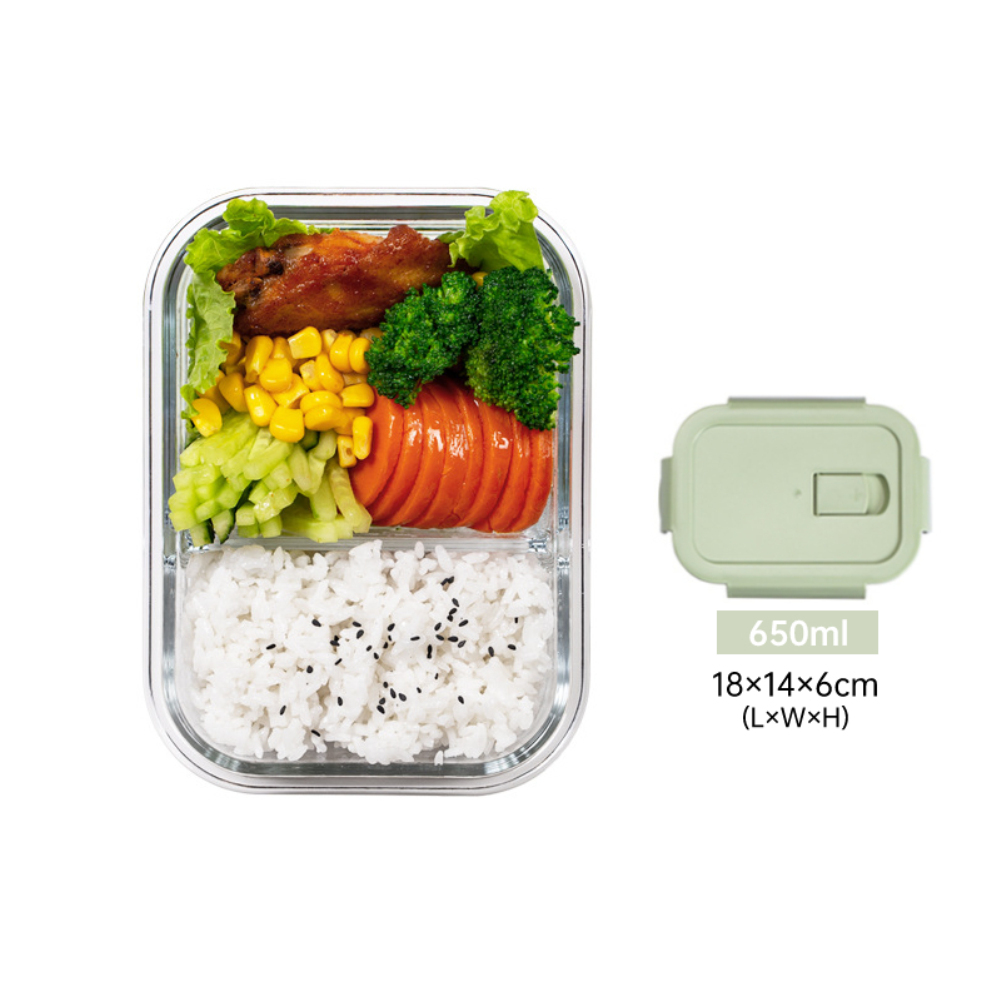 Multi Glass Transparent Lunch Boxes Set Microwave Lunch Box Set Kotak  Makanan Kaca Bekas Tupperware With Lid Flosso