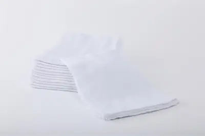 Yoshi Organic Cloth Birdseye Diaper (Lampin Type, 18" x 27", White) 12 pcs.
