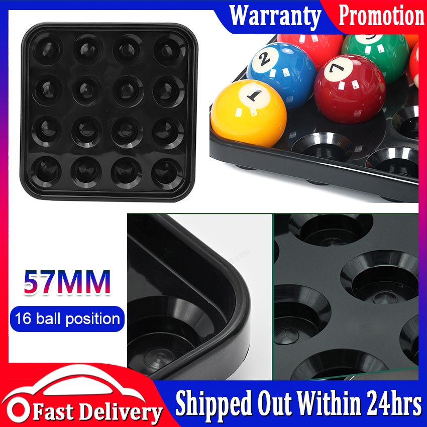 16 Holes Billiard Ball Tray Plastic Pool Snooker Billiard Ball Storage