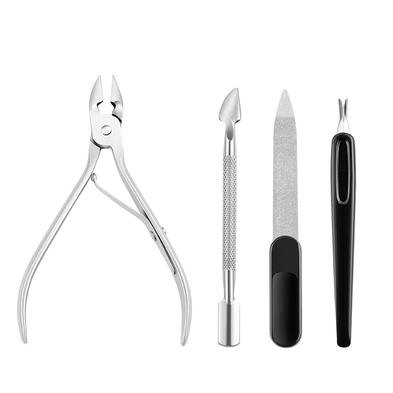 Nail art pliers cuticle spoon pusher dead skin removal nail file Clipper manicure care tool