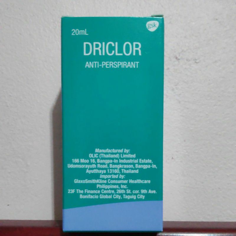 Driclor™ tropical antiperspirant aluminum chloride hexahydrate Lazada PH