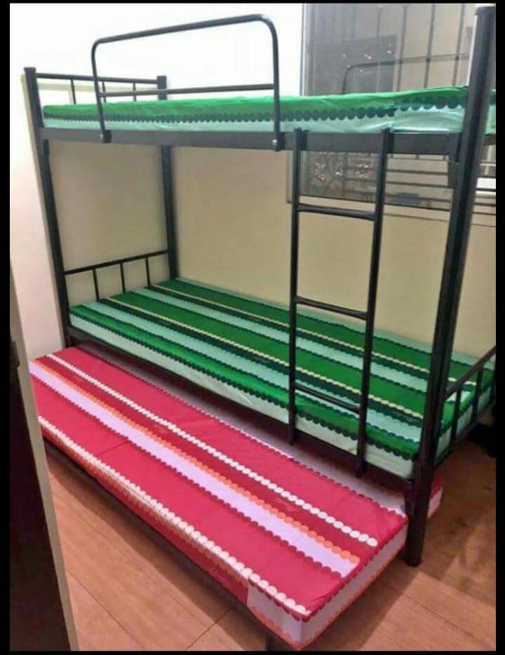 DOUBLE DECK PULL OUT WITH 3 PCS URATEX FOAM METAL BED FRAME Lazada PH