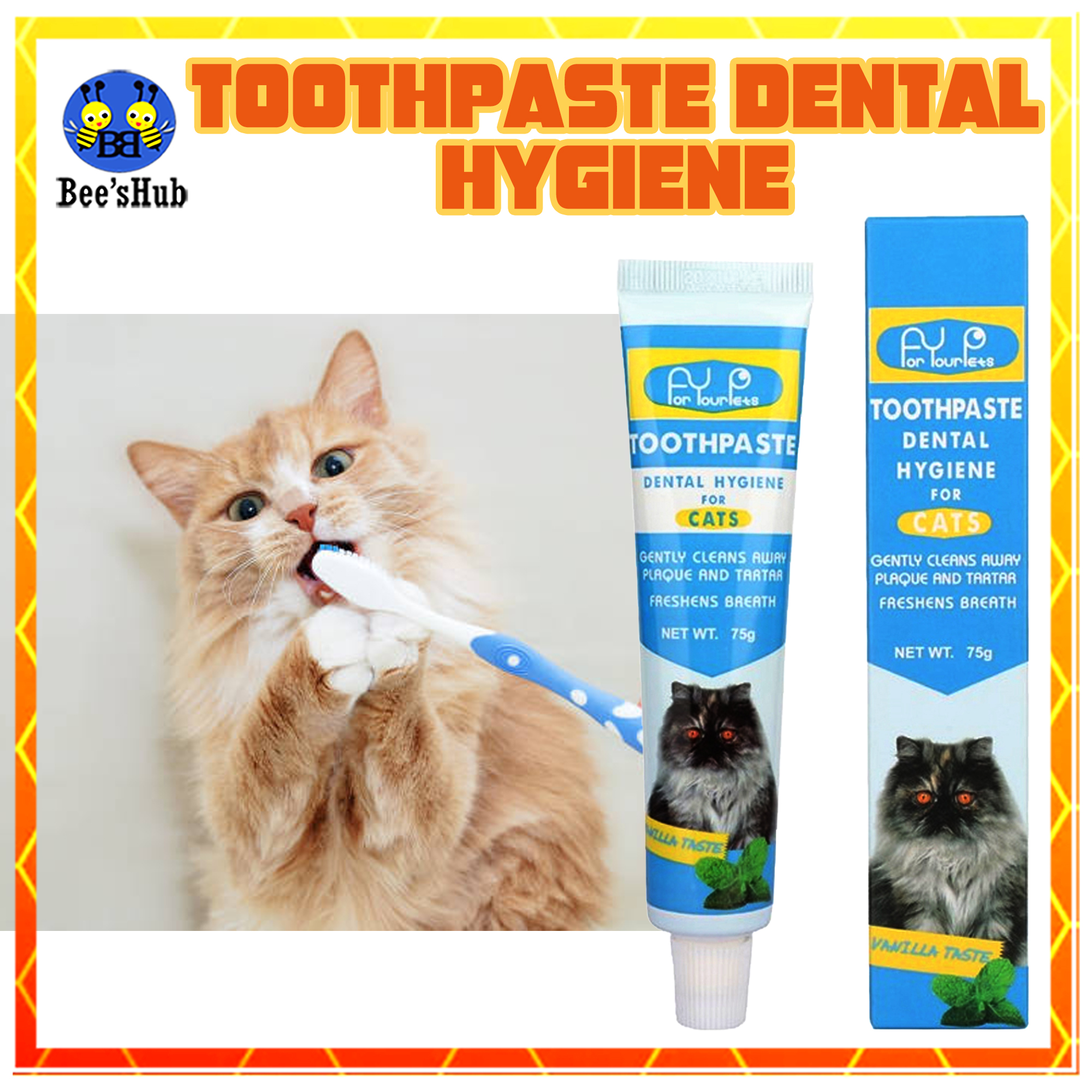 Cat Toothpaste Dental Hygiene For Your Pets Cat Toothpaste 75g (Vanilla