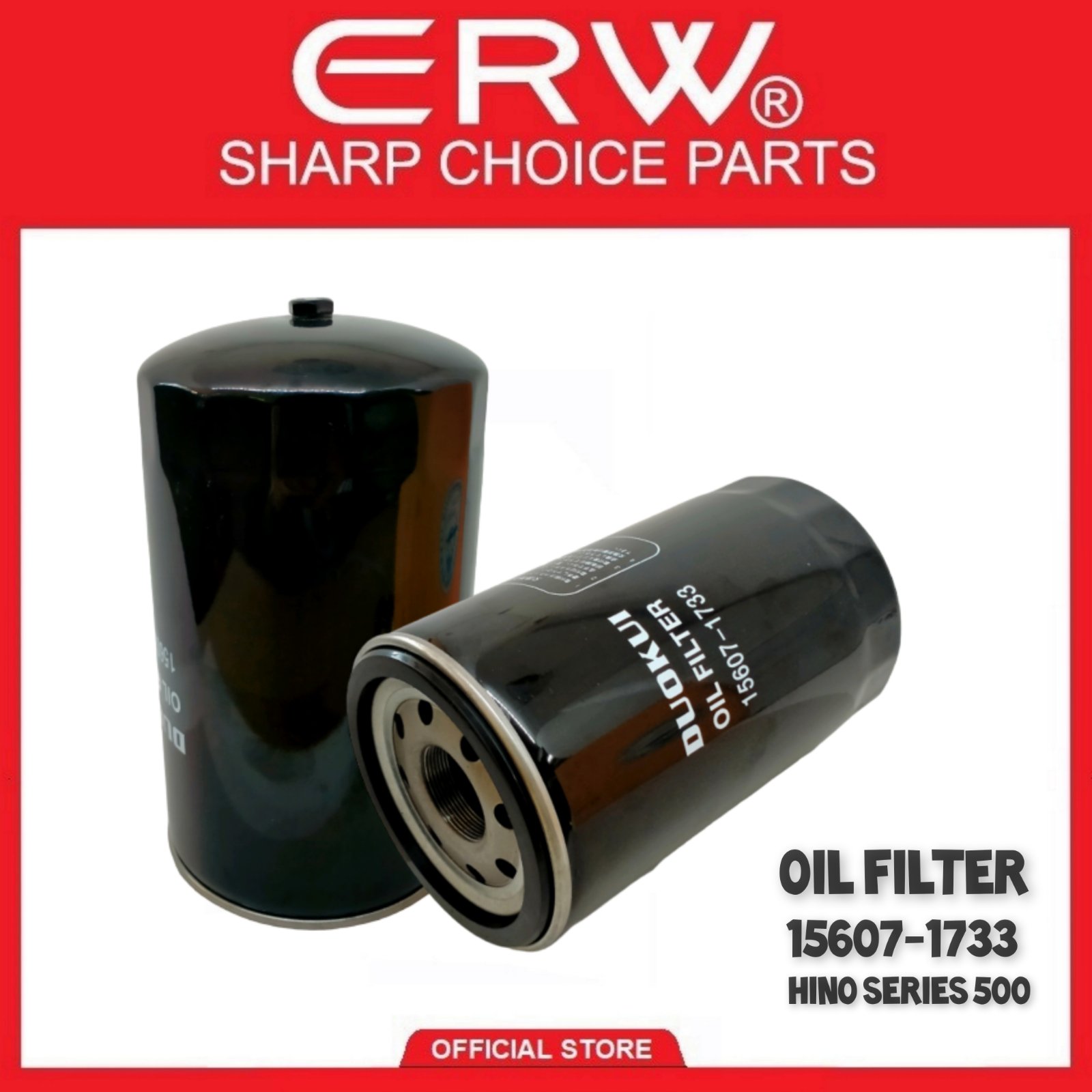OIL FILTER HINO SERIES 500 Replacement part no. (15607-1733) 1PC